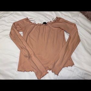 Frilly Longsleeve crop top